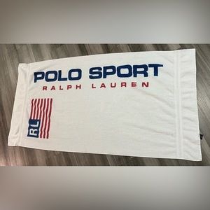 Vintage Polo Sport By Ralph Lauren Bath Beach Towel 65”x 33” Large SUPER RARE!!